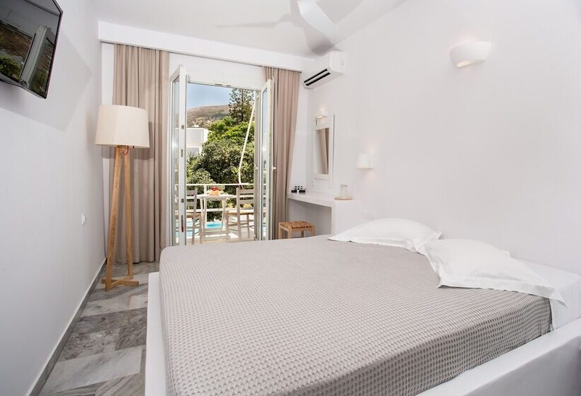 带泳池观景的豪华房, Polos Hotel Paros