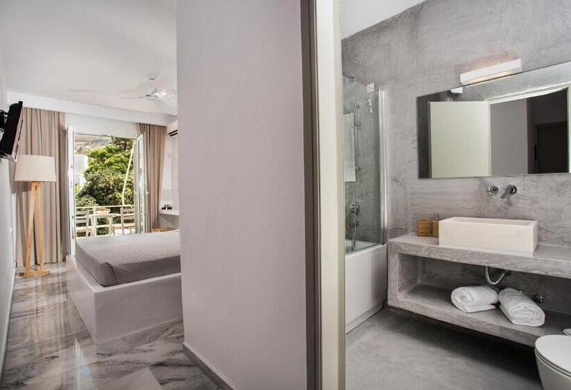 带泳池观景的豪华房, Polos Hotel Paros