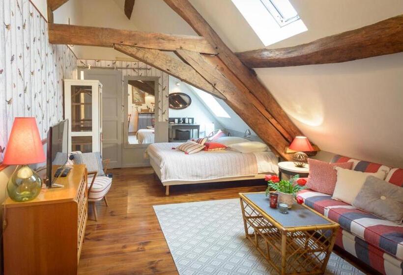 Апартаменты 1 Спальня с Террасой, Maison Le Village   Maison D’hôtes