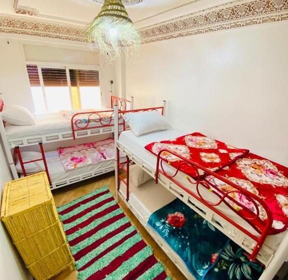 共用房间的床, Azoul Surf Hostel Taghazout