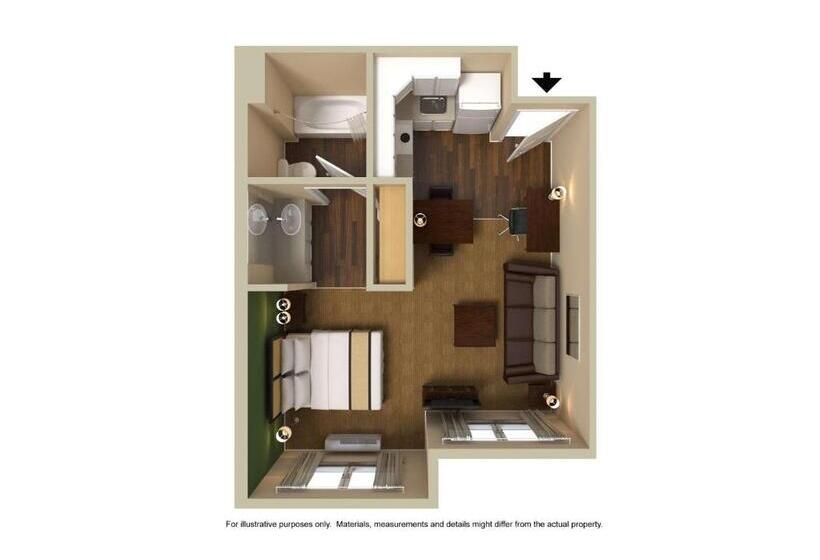 Студия Deluxe, Extended Stay America Select Suites   Chicago   Westmont   Oak Brook