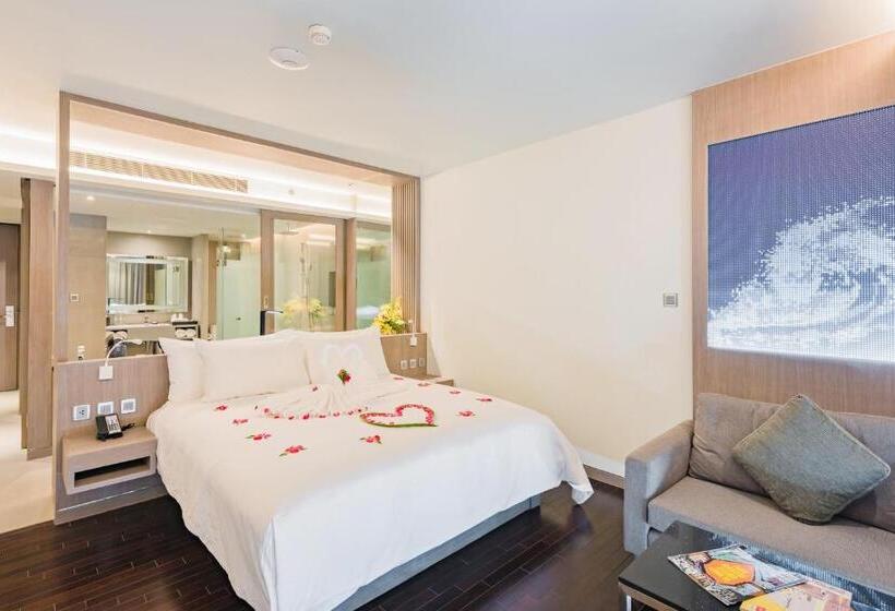스탠다드 룸 측면 바다 전망, Oceanfront Beach Resort   Sha Extra Plus