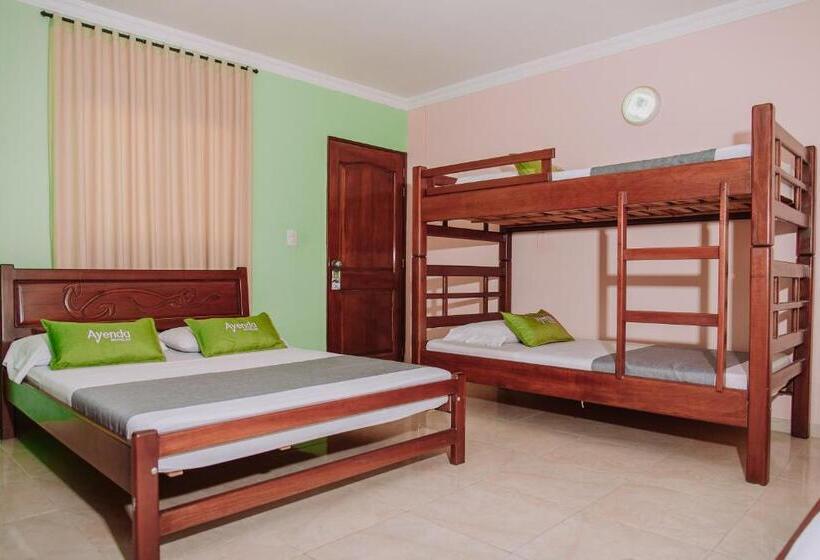 חדר סטנדרט לארבעה, Ayenda 1615 Hotel Tayrona Mágico