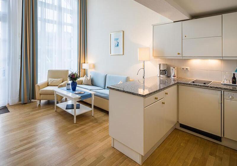 1베드룸 아파트 1층, Strandhotel Kurhaus Juist