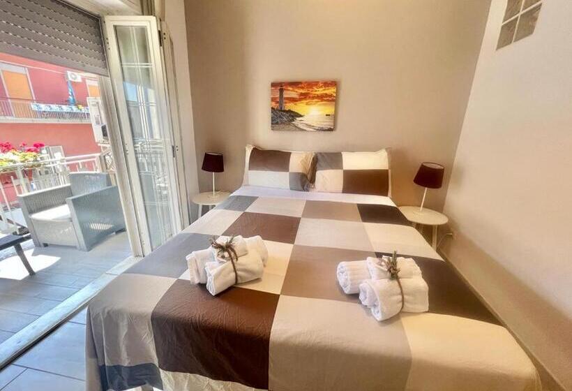 Quarto Deluxe Vista Mar com Sacada, A Casa Dei Bruno B&b