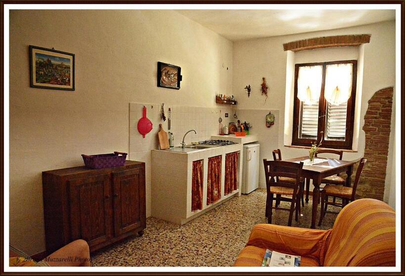 Апартаменты 1 Спальня Вид на Бассейн, Agriturismo Poggio Macinaio