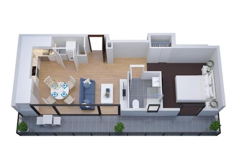 شقة ديلوكس غرفة واحدة, The Hamptons Apartments  St Kilda