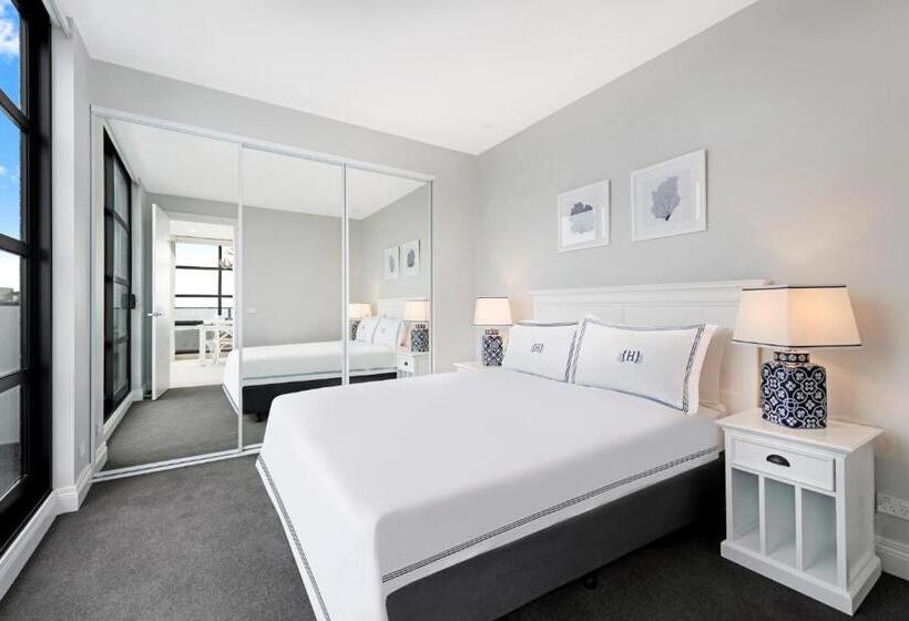 شقة ديلوكس غرفتين نوم, The Hamptons Apartments  St Kilda