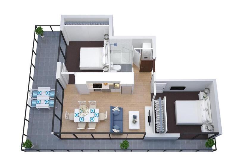 شقة بريميوم غرفتين نوم, The Hamptons Apartments  St Kilda