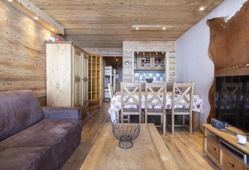 آپارتمان 1 خوابه با چشم‌انداز, Résidence Le Sérac  Val Thorens