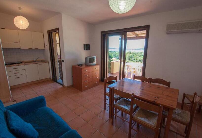 آپارتمان 2 خوابه با چشم‌انداز دریا, Residence Cala Petralana