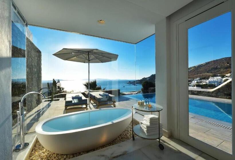 高级套房带海景, Mykonos Grand Hotel & Resort