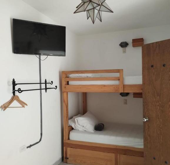 バスルーム共同エコノミー4人部屋, La Catrina Hostel