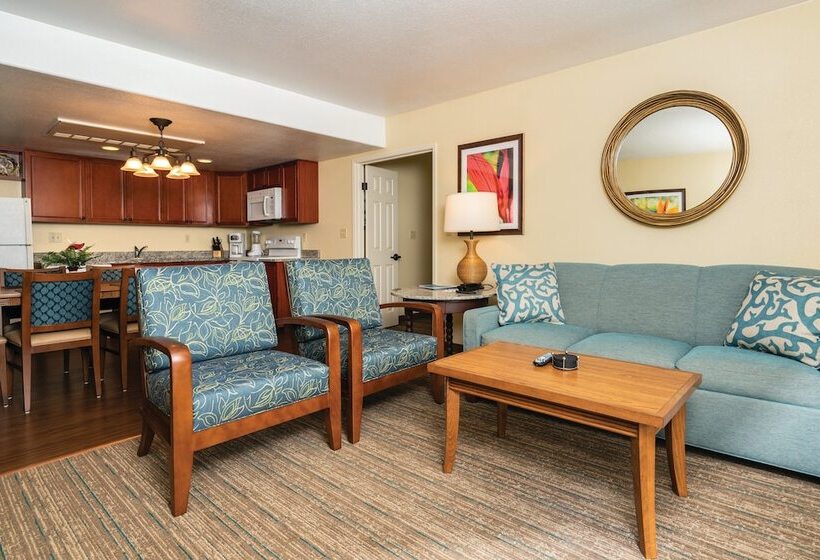 1침실 빌라 정원 전망, Kauai Coast Resort At The Beachboy