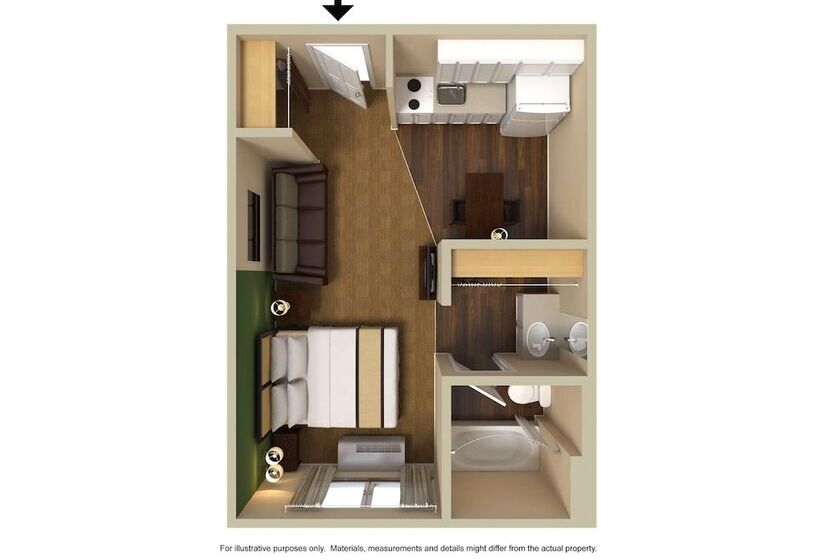 디럭스 스튜디오, Extended Stay America Suites  Memphis  Wolfchase Galleria