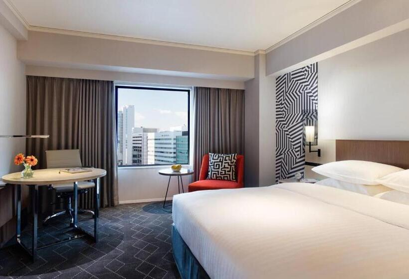 キングサイズベッドのデラックスルーム, Courtyard By Marriott Shin Osaka Station