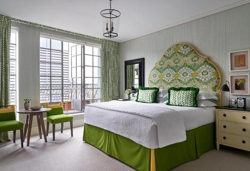 带阳台的豪华间, The Soho Hotel, Firmdale Hotels