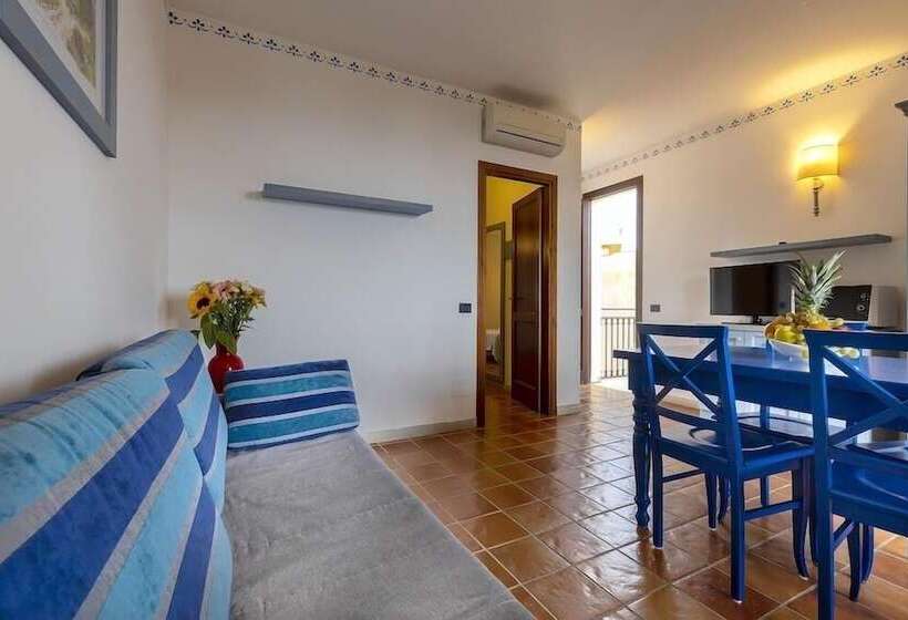 Апартаменты 1 Спальня Вид на Море, Villaggio Cala Mancina