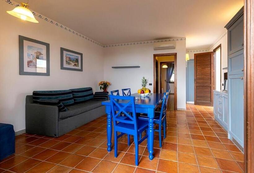 Апартаменты 1 Спальня Вид на Море, Villaggio Cala Mancina