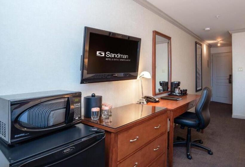 ２ダブルベッドのスタンダードルーム, Sandman Hotel & Suites Winnipeg Airport