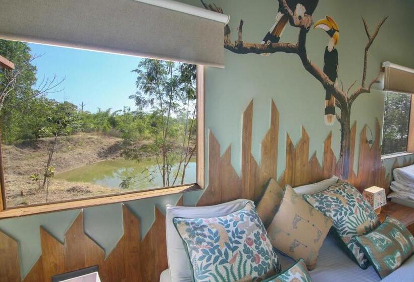 带阳台的豪华间, Tadoba Jungle Camp