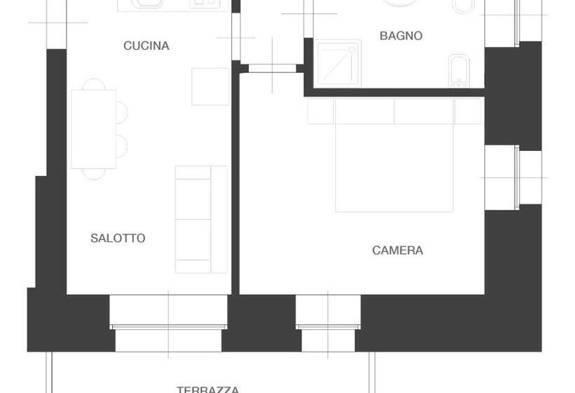 Апартаменты 1 Спальня с Видом, Residence Aurora