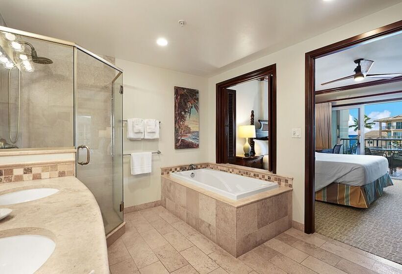 Апартаменты 2 Спальни Вид на Море, Waipouli Beach Resorts & Spa Kauai By Outrigger
