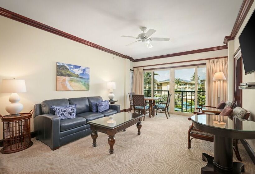 Апартаменты 1 Спальня Вид на Море, Waipouli Beach Resorts & Spa Kauai By Outrigger