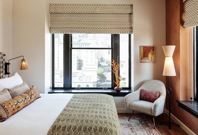带观景的豪华间, Downtown Los Angeles Proper Hotel, A Member Of Design Hotels