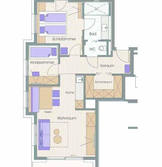 Апартаменты Comfort 2 Спальни, Sendlhofer's