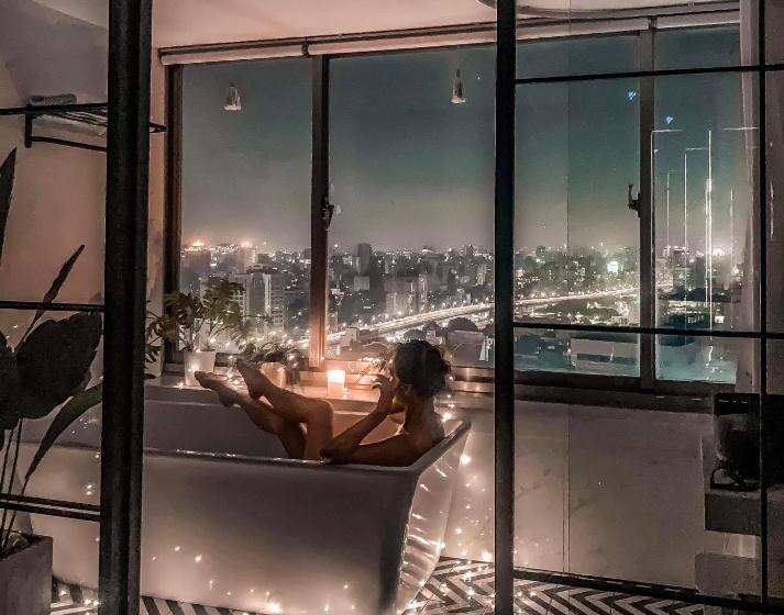 اتاق لوکس با وان آب گرم, 小所在 Urban Abode 所在行旅