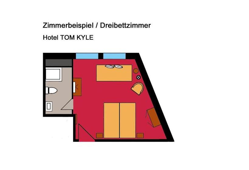 Номер Стандарт Трехместный, Comfort Hotel Tom Kyle