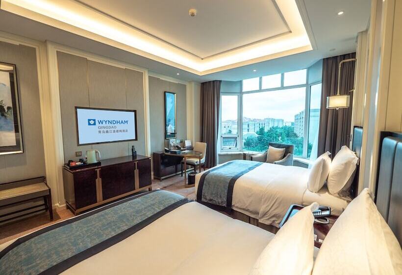 Quarto Deluxe Vista Cidade, Wyndham Qingdao