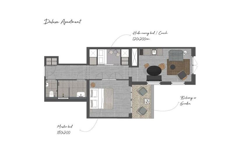 1 Bedroom Deluxe Apartment, Boutique Hotel Benedict Noordwijk
