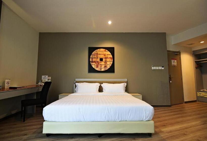 اتاق دلوکس با تخت کینگ و چشم‌انداز شهر, Abell Hotel Kuching