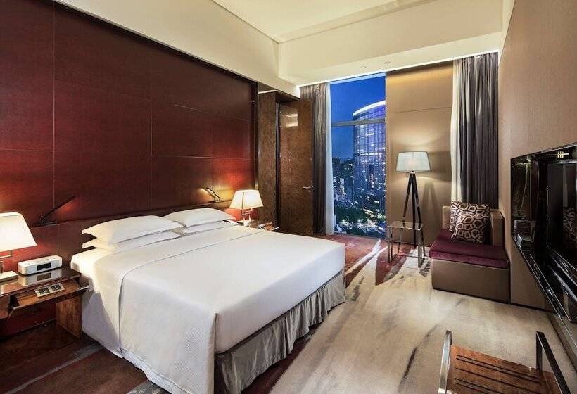 Номер Deluxe Кровать Кинг, Hilton Guangzhou Tianhe