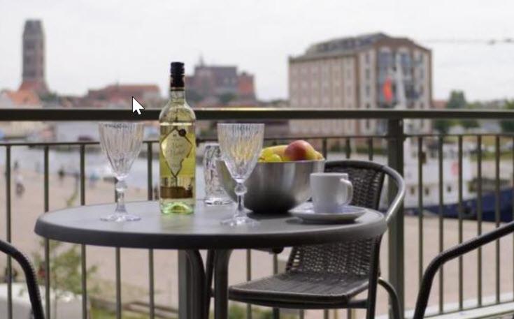 آپارتمان 1 خوابه با تراس, Appartment Ferienwohnung Mit Großer Terrasse Ohlerich Speicher Wismar
