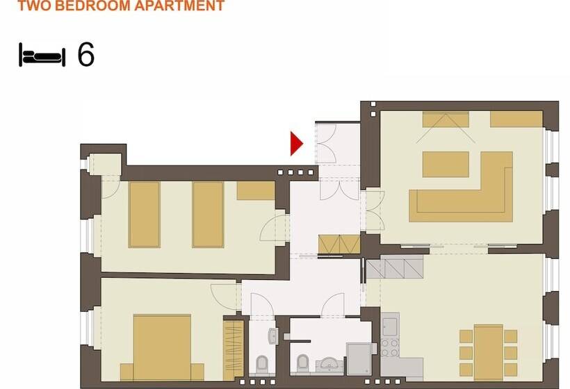 Apartamento Familiar 2 Quartos, Downtown Suites Kodanská