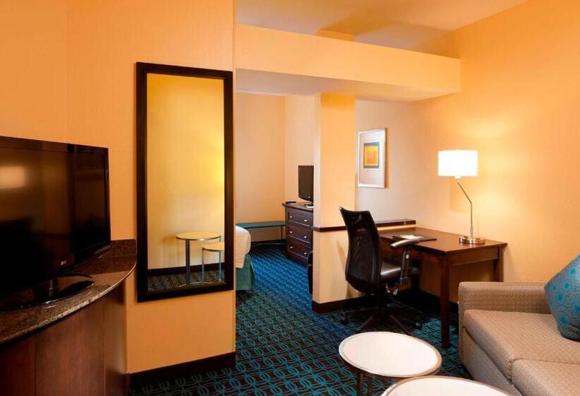 Estúdio standard Cama King, Fairfield Inn & Suites Houston Intercontinental Airport