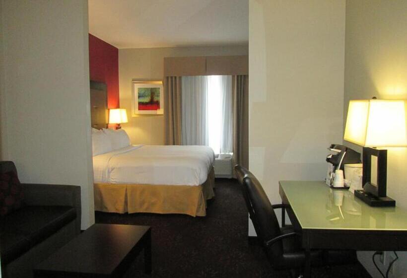 キングサイズベッドのデラックスルーム, Holiday Inn Express Cloverdale   Greencastle, An Ihg