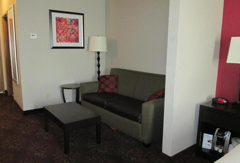 キングサイズベッドのスイートルーム, Holiday Inn Express Cloverdale   Greencastle, An Ihg