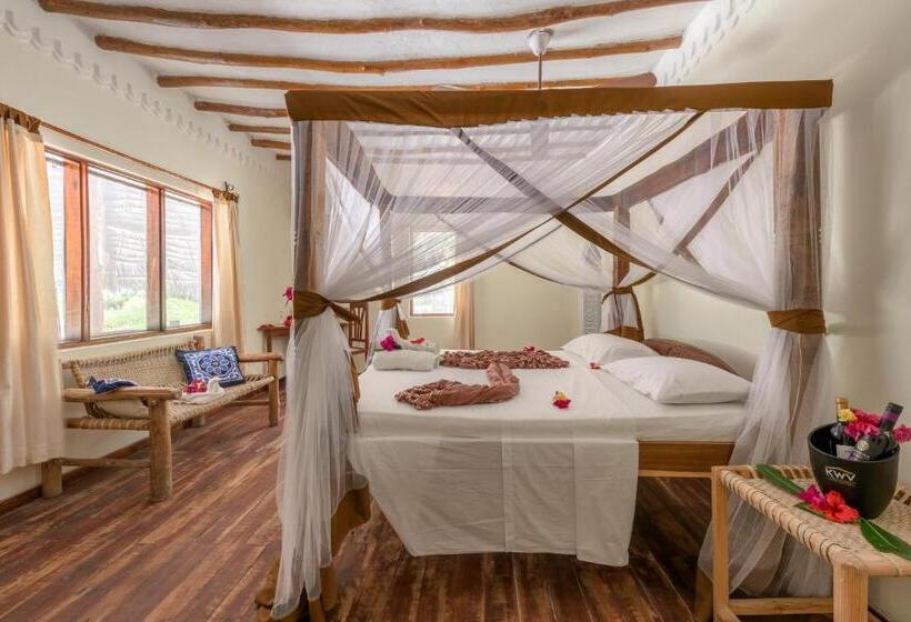 اتاق استاندارد با چشم‌انداز دریا, Hakuna Majiwe Beach Lodge