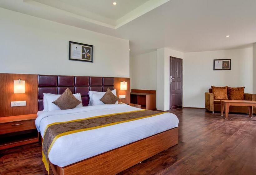 발코니가 있는 프리미엄 룸, Summit Ttakshang Residency Hotel & Spa Mg Marg