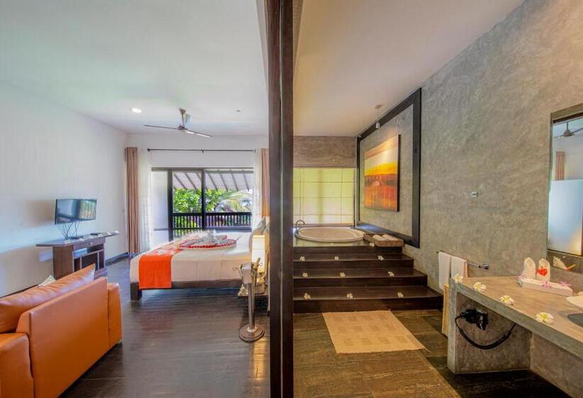 디럭스 테라스 룸 바다 전망, Temple Tree Resort & Spa