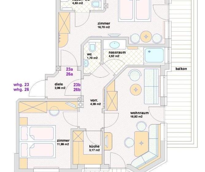 Апартаменты Superior 2 Спальни, Appartement Hotel Garni Matthäuserhof