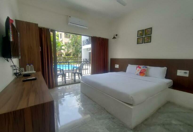 带大床的标准间, Opulence Beach Resort Kihim Alibaug