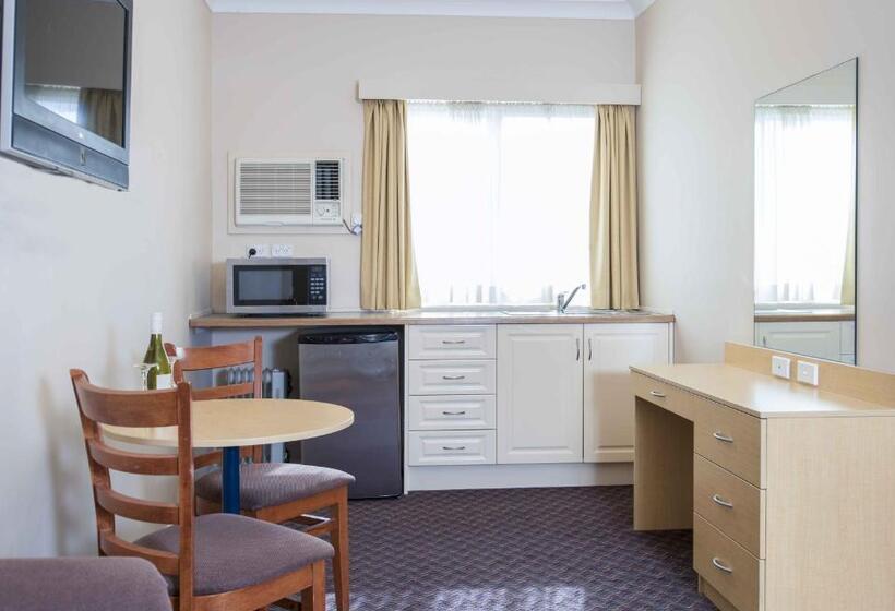 디럭스 룸 킹사이즈 침대, Blue Mountains Heritage Motel