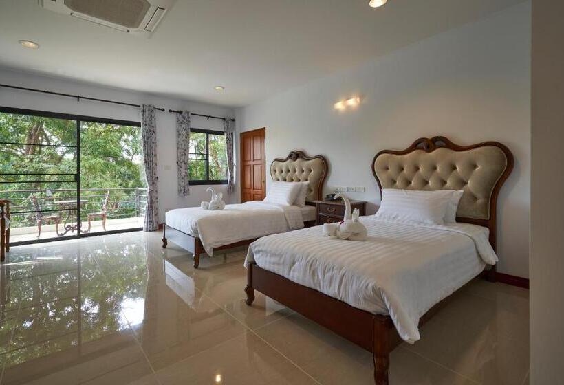 디럭스 룸, Channgarm Mountain View Resort จันทน์งาม เมาท์เท่นวิว รีสอร์ท