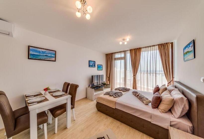 Студио Стандарт Вид на Море с Балконом, Apartcomplex Golden Bay