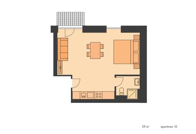 Апартаменты 1 Спальня с Видом, Apartmány Gryf Harrachov